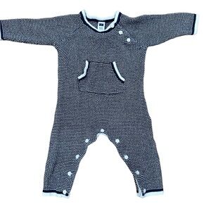 Janie and Jack Navy and White Kids One Piece